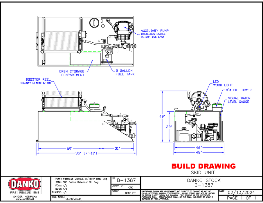 Danko Skid Unit - 300 Gallon